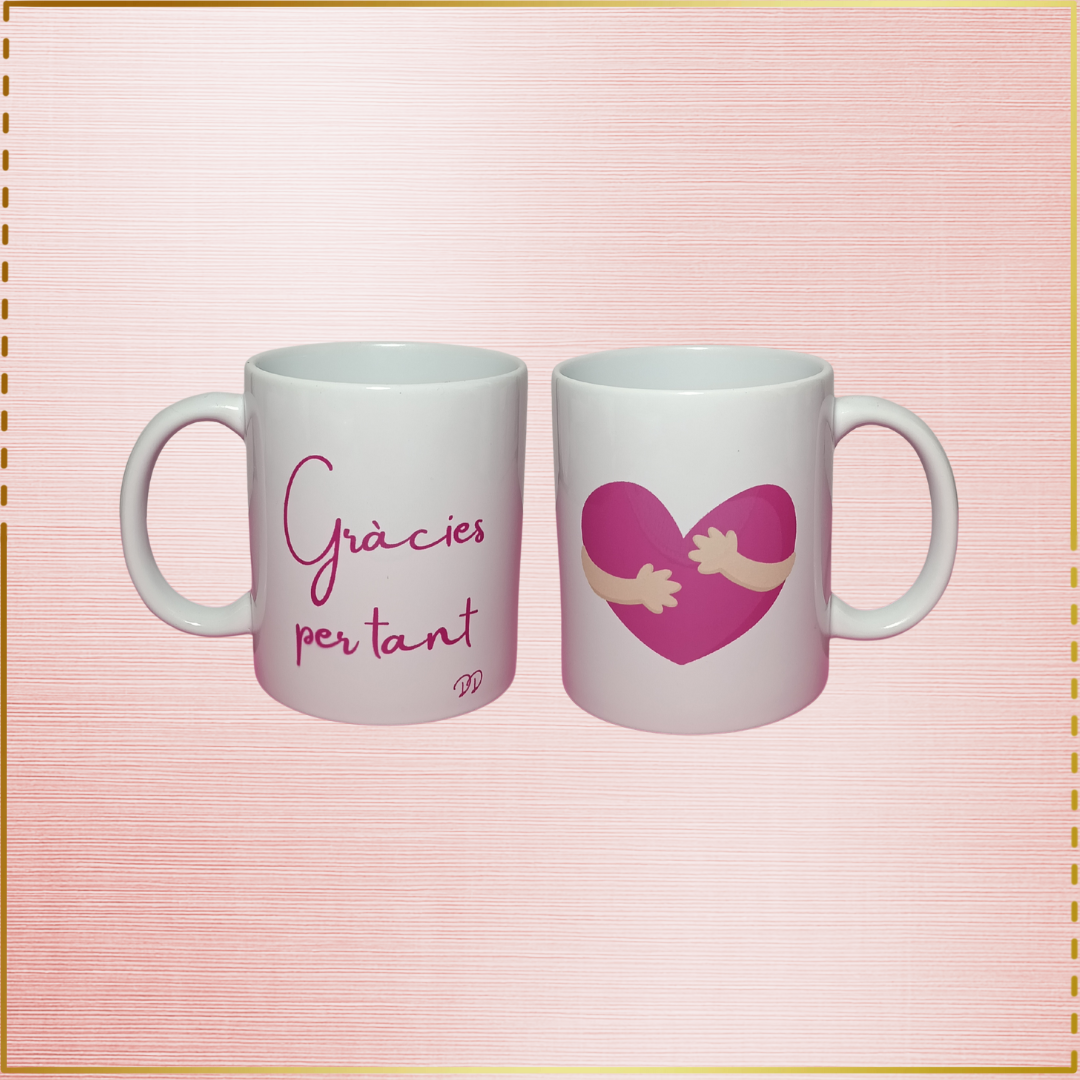 Taza personalizada "Gracias por tanto"