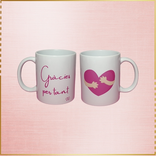 Taza personalizada "Gracias por tanto"