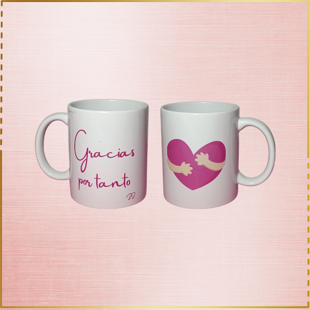 Taza personalizada "Gracias por tanto"