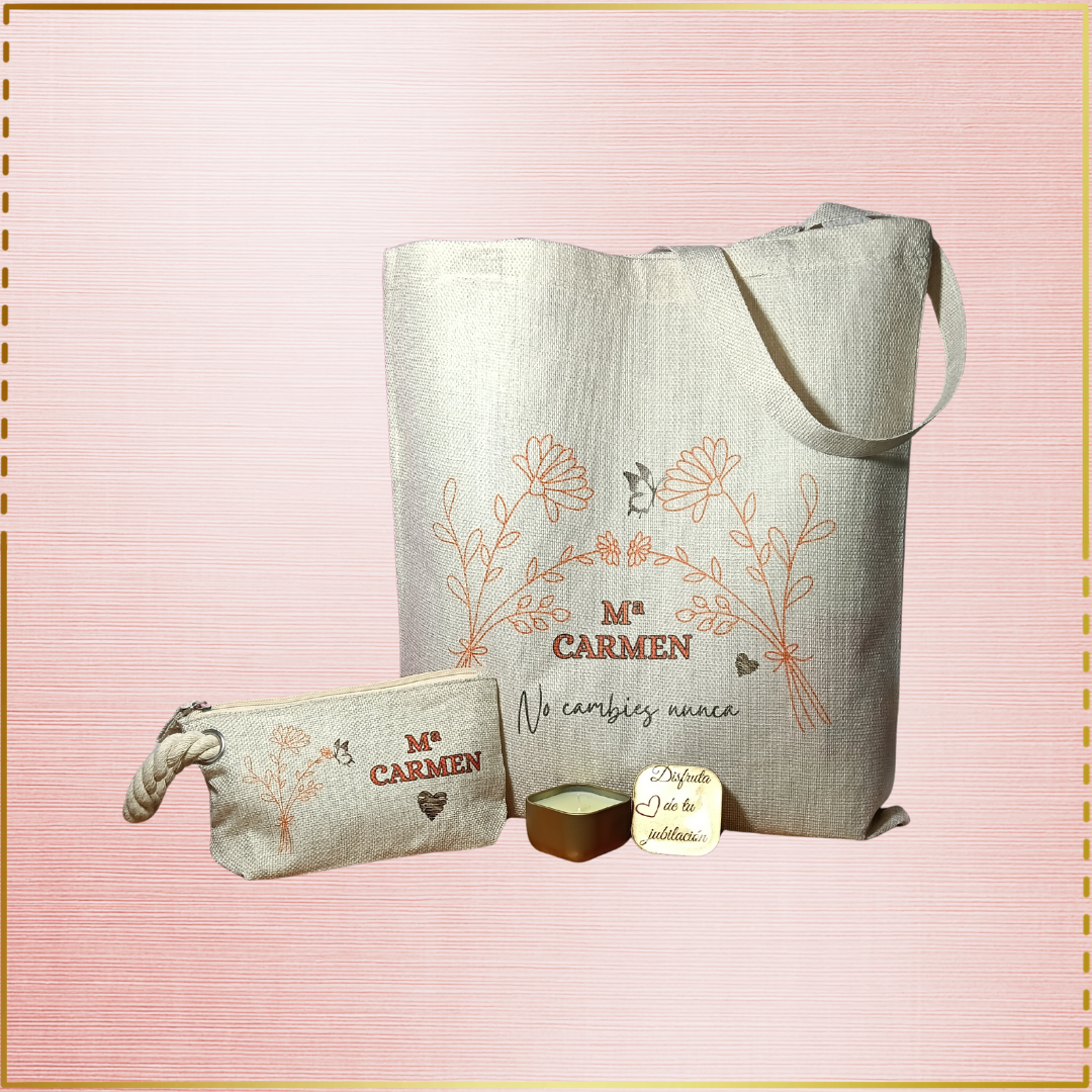 Tote mas neceser mas vela personalizados
