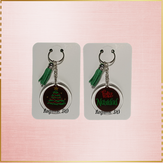 Llavero personalizado "Feliz Navidad"