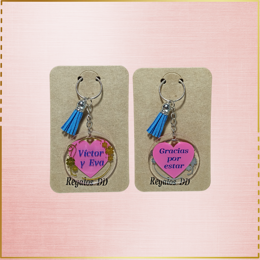 Llavero "Gracias por estar" – Personalizado