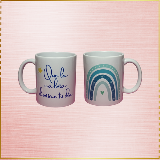 Taza personalizada "Que la calma ilumine tu día"