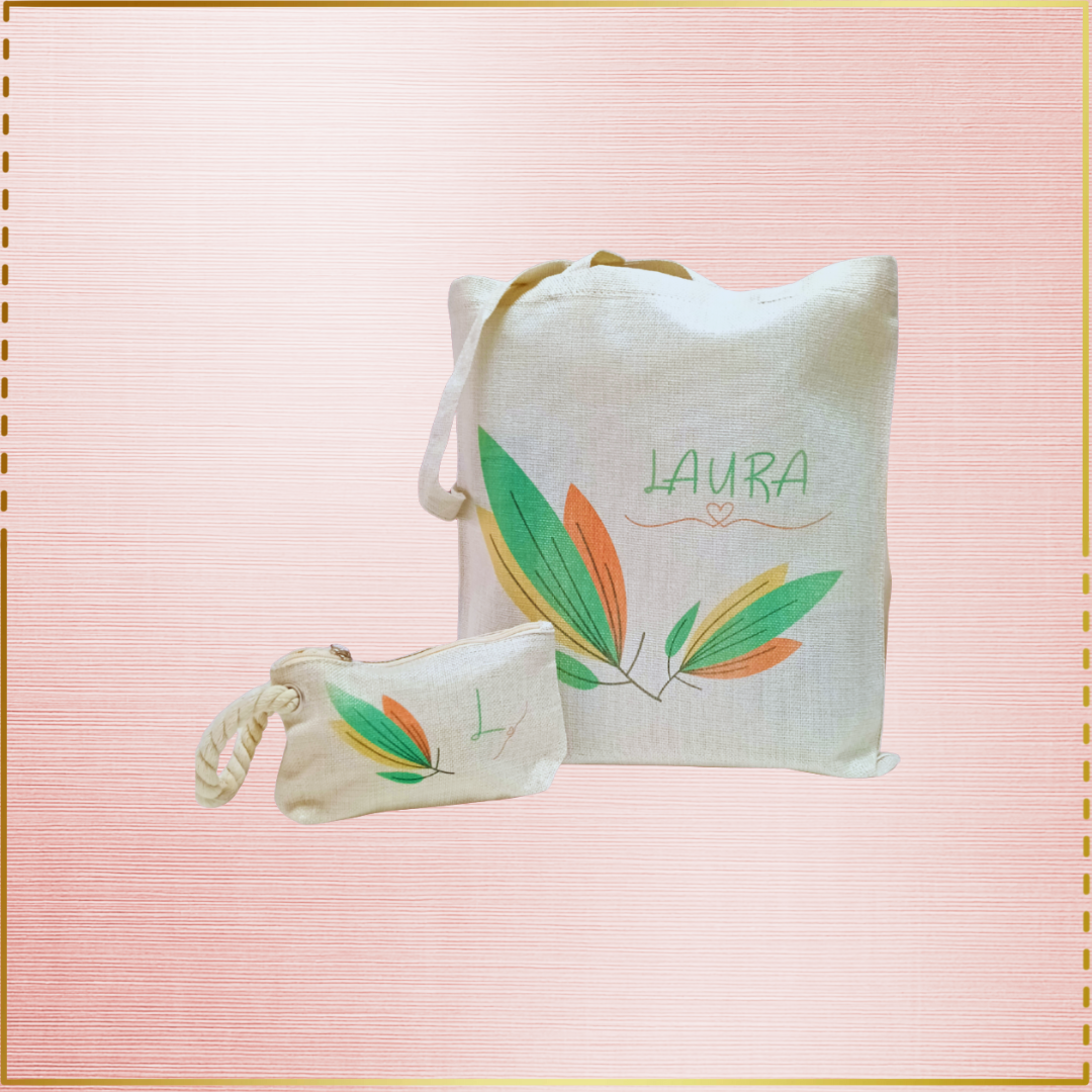 Pack con bolsa tote y neceser